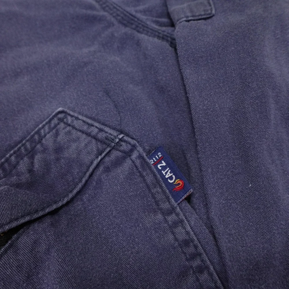 Lapco FR Coveralls Mens Large Regular Blue Cotton Twill Flame Resistant Workwear